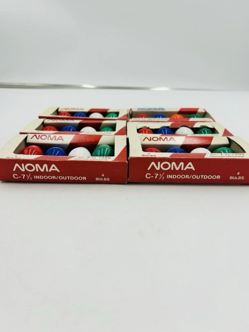 Noma C 7-1/2 Replacement Bulbs Christmas Lights Multicolor 7 Packs of 4